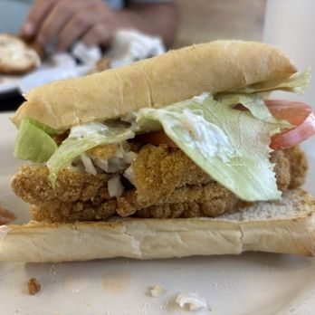 Chick & Sea Foods - Half of a catfish sandwich. - Seafood Near Me - Foley, Alabama Chick & Sea Foods - Half of a catfish sandwich. - Seafood Near Me - Foley, Alabama