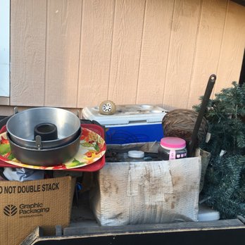 Shane's Junk Haul - More junk and wood desk u can't see folded in front and office chair. - Junk Removal & Hauling Near Me Shane's Junk Haul - More junk and wood desk u can't see folded in front and office chair. - Junk Removal & Hauling Near Me