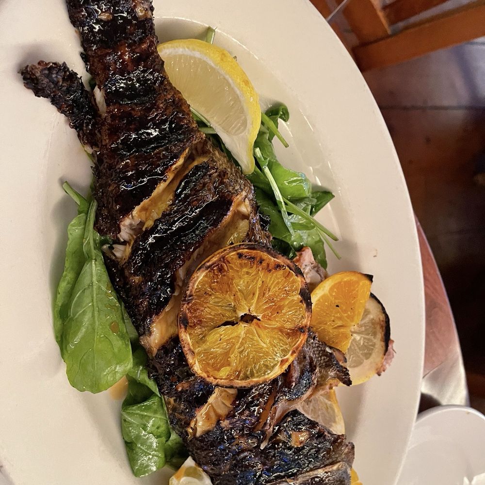 The Back Eddy - Grilled Sea Bass - Seafood Near Me - Westport, Massachusetts The Back Eddy - Grilled Sea Bass - Seafood Near Me - Westport, Massachusetts