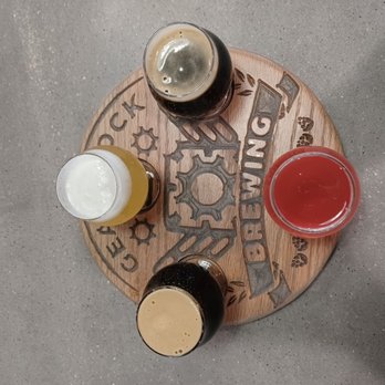 Gearblock Brewing - four different types of beer - Breweries Near Me - Waldwick, New Jersey