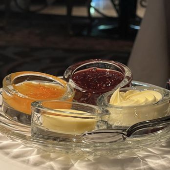 Bacchus Restaurant & Lounge - Devonshire cream, butter, marmalade and jam - Lounges Near Me - Vancouver, British Columbia