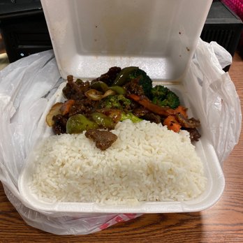 Shanghai Express - This is how much I got for a "two" item. Cost me $10 for some rice. - Chinese Near Me - Moreno Valley, California