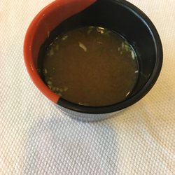 Miso House - Miso soup served at the beginning of our meal. Hot and salty