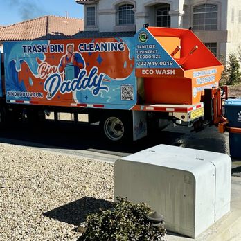 Bin Daddy - First day of service for trash bin cleaning by Bin Daddy! - Pressure Washers Near Me