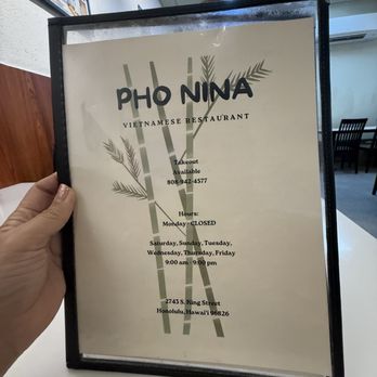 Pho Nina - Vegetarian Near Me - Honolulu, Hawaii