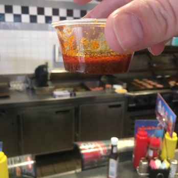 Steak ’n Shake - Actual size of extra beef order. Ridiculous! - Burgers Near Me - Naples, Florida