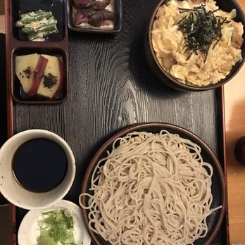 Soba-ya - Chicken katsu and cold udon lunch set - Japanese Near Me - New York, New York
