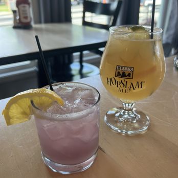 West on Warren Gallery + Grill - Lavender Fizz and Summer Sangria - American Near Me - Middlebury, Indiana