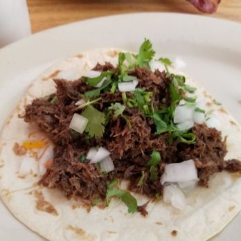 Macho Taco - Barbacoa taco topped with onions and cilantro - Mexican Near Me - Austin, Texas Macho Taco - Barbacoa taco topped with onions and cilantro - Mexican Near Me - Austin, Texas