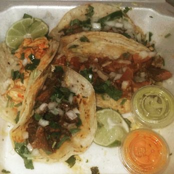 Taqueria Sanchez - Back to front, L-R, chicken, barbacoa, steak, lingua - Mexican Near Me - Gretna, Louisiana Taqueria Sanchez - Back to front, L-R, chicken, barbacoa, steak, lingua - Mexican Near Me - Gretna, Louisiana