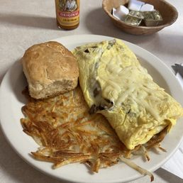 Mushroom and Swiss omelette Mushroom and Swiss omelette
