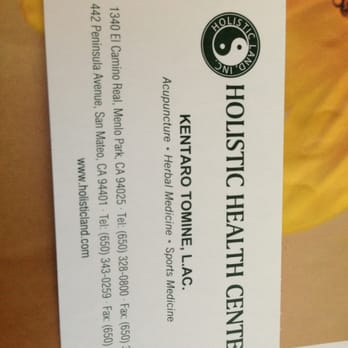 Holistic Health Center - Business card of my holistic health practitioner, Ken. He's the best! :)) - Acupuncture Near Me - Menlo Park, California Holistic Health Center - Business card of my holistic health practitioner, Ken. He's the best! :)) - Acupuncture Near Me - Menlo Park, California