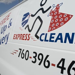 Express Cleaners - Express cleaners pick-up van