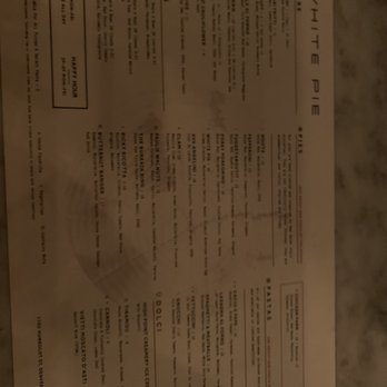 White Pie - Menu - Pizza Near Me - Denver, Colorado