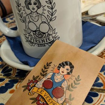 Le Vespe Cafe - The sassy cup my delish kofa latte -cardamom, ginger, cinnamon- was served in. - Breakfast & Brunch Near Me - Florence, FI