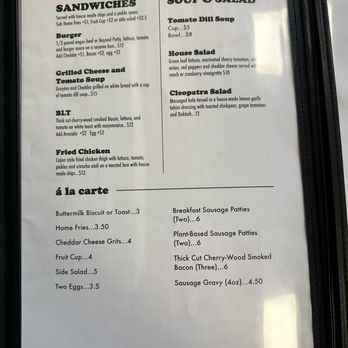 Florida Room - Lunch Menu - Breakfast & Brunch Near Me - Gainesville, Florida