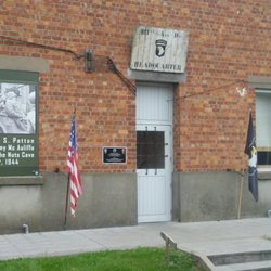 Bastogne Barrack - Door to the 101st Airborne 1944 command post. AKA the "Nuts Cave".