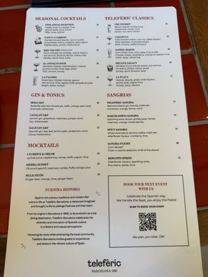 Menu photo 2 Telefèric Barcelona Roseville, CA