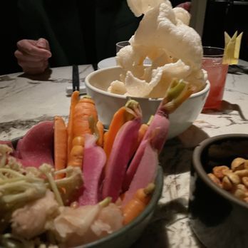 Mister Jiu's - Shrimp chips, pickled veggies, Szechuan peanuts - Chinese Near Me - San Francisco, California Mister Jiu's - Shrimp chips, pickled veggies, Szechuan peanuts - Chinese Near Me - San Francisco, California
