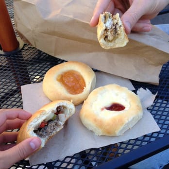 The Kolache Place - Empanada, peach, strawberry with cream cheese, bacon egg cheese jalapeño. So good!! - Bakeries Near Me - Provo, Utah The Kolache Place - Empanada, peach, strawberry with cream cheese, bacon egg cheese jalapeño. So good!! - Bakeries Near Me - Provo, Utah