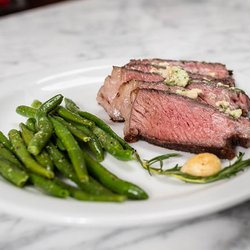 Truly Gourmet - Rib Eye Steak with Bleu Cheese Chive Butter