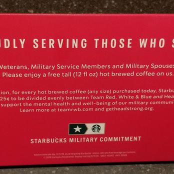 Starbucks - FREE COFFEE notice for V-day patrons! - Coffee & Tea Near Me - Aiea, Hawaii