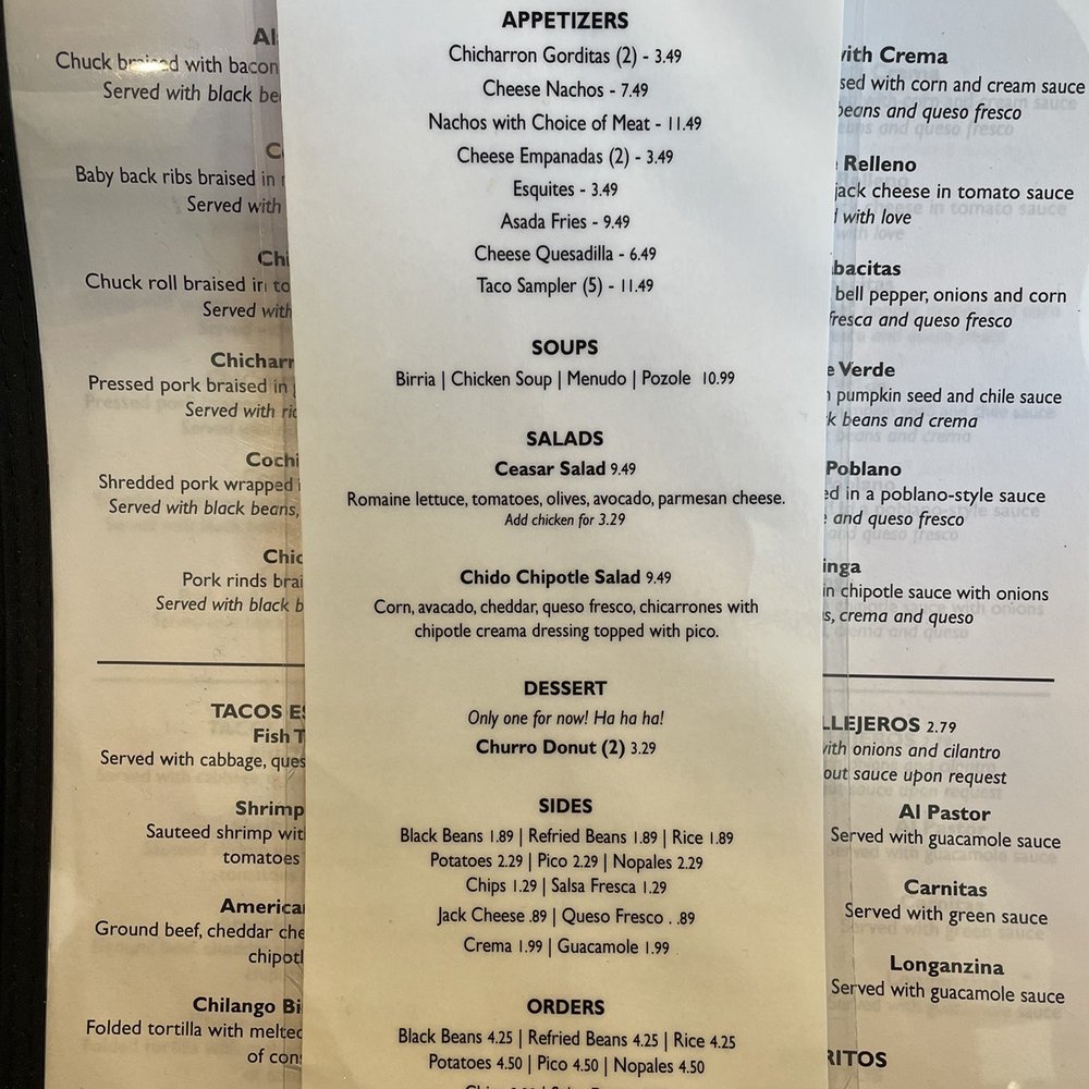 El Chilango Chido - Menu - Mexican Near Me - Stockton, California El Chilango Chido - Menu - Mexican Near Me - Stockton, California