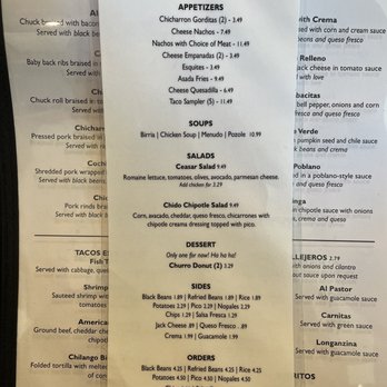 El Chilango Chido - Menu - Mexican Near Me - Stockton, California