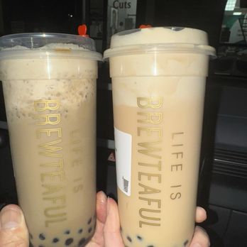 Brew Tea Bar - Hojicha cookie cheese latte & Ceylon tiramisu cheese latte - Tea Rooms Near Me - Las Vegas, Nevada Brew Tea Bar - Hojicha cookie cheese latte & Ceylon tiramisu cheese latte - Tea Rooms Near Me - Las Vegas, Nevada