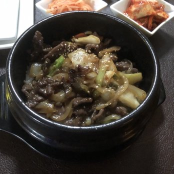 Ohana Korean Grill - Bulgogi Bibimbap was fantastic. Just point to it on the menu and give up trying to pronounce it. - Korean Near Me - College Station, Texas
