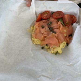 Bogart's Cafe - Lox scramble with half of my order forgotten. - Breakfast & Brunch Near Me - Honolulu, Hawaii