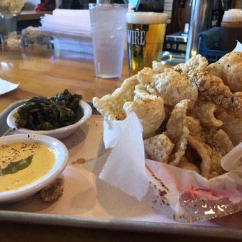 The Pedalin' Pig-Boone - Chicharrones with a side of collards - Barbeque Near Me - Boone, North Carolina The Pedalin' Pig-Boone - Chicharrones with a side of collards - Barbeque Near Me - Boone, North Carolina