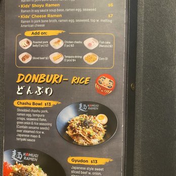 Komugi Ramen - Kids ramen and donburi page 6 - Ramen Near Me - Hendersonville, Tennessee Komugi Ramen - Kids ramen and donburi page 6 - Ramen Near Me - Hendersonville, Tennessee