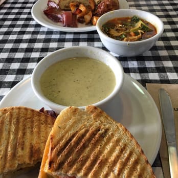 Sunterra Market - Panini with cheddar broccoli soup - Meat Shops Near Me - Calgary, Alberta Sunterra Market - Panini with cheddar broccoli soup - Meat Shops Near Me - Calgary, Alberta