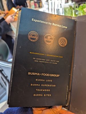 Menu photo 4 Burma Love San Francisco, CA