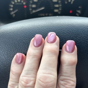 Luxury Nails & Spa - Pink cat eye gel manicure from Luxury Nail Spa in North Richland Hills, TX.  (07/01/25) - Nail Salons Near Me - North Richland Hills, Texas