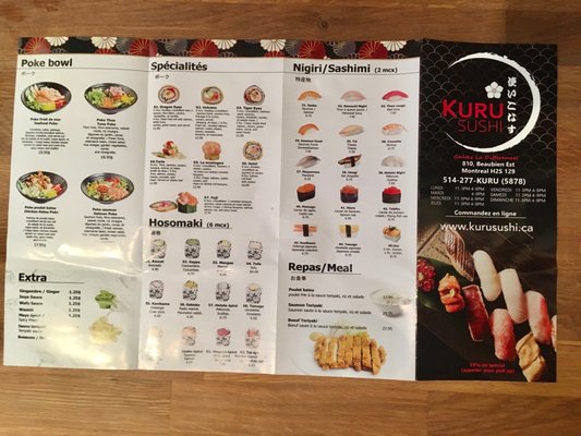 Menu photo 2 Kuru Sushi Montreal, QC