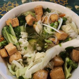 Vegan Pho. I ordered with extra tofu and veggies. Yummmmmm! Vegan Pho. I ordered with extra tofu and veggies. Yummmmmm!