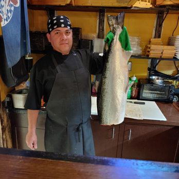 Wasabi - 40 lbs of Alaskan Salmon...tonight...here...now...wow! - Japanese Near Me - Georgetown, Texas Wasabi - 40 lbs of Alaskan Salmon...tonight...here...now...wow! - Japanese Near Me - Georgetown, Texas