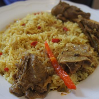 Friendship Restaurant & Convenience - Closeup of goat and rice - Convenience Stores Near Me - Edmonton, Alberta