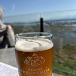 Blackfin - Mount arrow smith Pale ale. With Mt. Arrowsmith in the back!