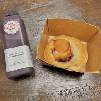Project Seed Coffee - Ube Purple Yam Cold Brew Coffee with Ube Ensaymada - Coffee & Tea Near Me - Virginia Beach, Virginia Project Seed Coffee - Ube Purple Yam Cold Brew Coffee with Ube Ensaymada - Coffee & Tea Near Me - Virginia Beach, Virginia