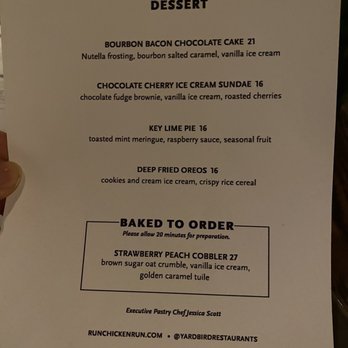 Yardbird - April 2022 -Note to Self: Next time, Save Room For DESSERT!!! - Southern Near Me - Las Vegas, Nevada