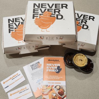 sneakybird - Our order was mistakenly accepted by another customer, when the manager found out he gave us a card for 2 free chicken tender meals. - Chicken Wings Near Me - Surprise, Arizona