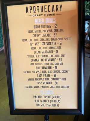 Menu photo 1 Apothecary Draft House Jacksonville, AL Menu photo 1 Apothecary Draft House Jacksonville, AL