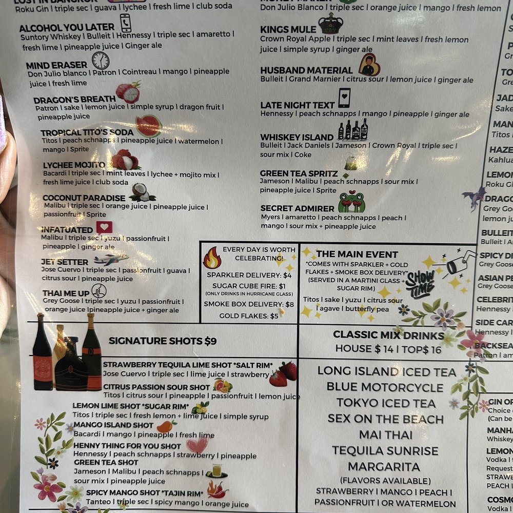 Linjee Thai - Cocktail menu - Thai Near Me - Alexandria, Virginia Linjee Thai - Cocktail menu - Thai Near Me - Alexandria, Virginia