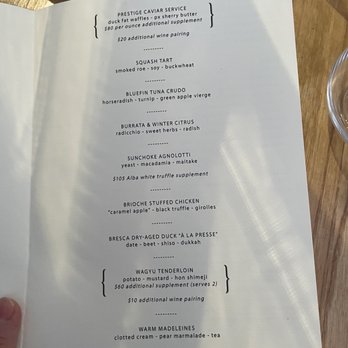 Bresca - Menu: courses - New American Near Me - Washington, DC, District of Columbia Bresca - Menu: courses - New American Near Me - Washington, DC, District of Columbia
