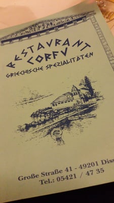 Menu photo 1 Corfu Dissen am Teutoburger Wald, NI