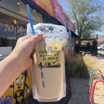 787 Coffee - Marzapan iced latte - Coffee & Tea Near Me - El Paso, Texas