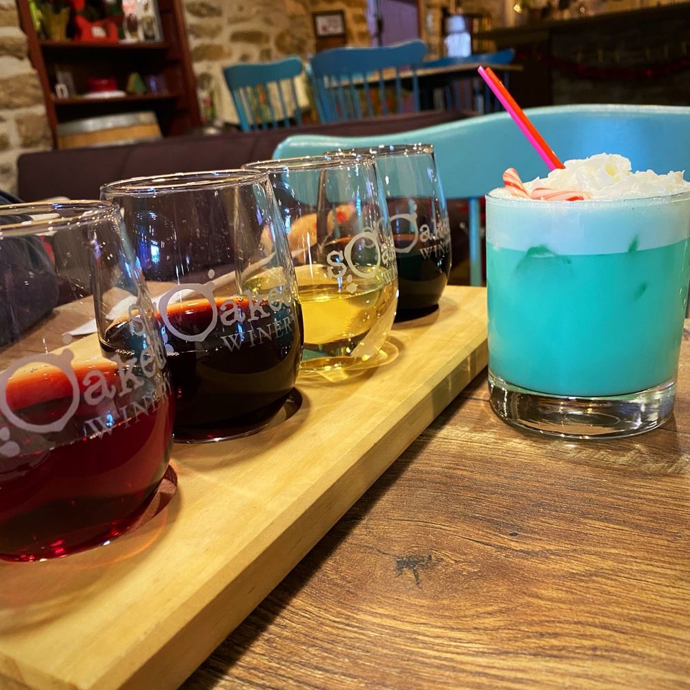 Soaked Winery - Wine flight & Holiday Special Cocktail ~ The Grinch - Wine Tasting Room Near Me - Walnutport, Pennsylvania Soaked Winery - Wine flight & Holiday Special Cocktail ~ The Grinch - Wine Tasting Room Near Me - Walnutport, Pennsylvania